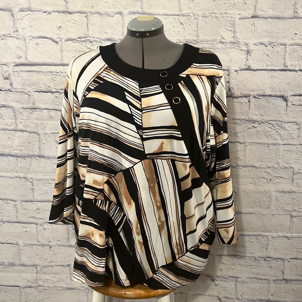 Alfred Dunner 3/4 Sleeves Top